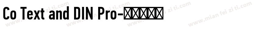 Co Text and DIN Pro字体转换